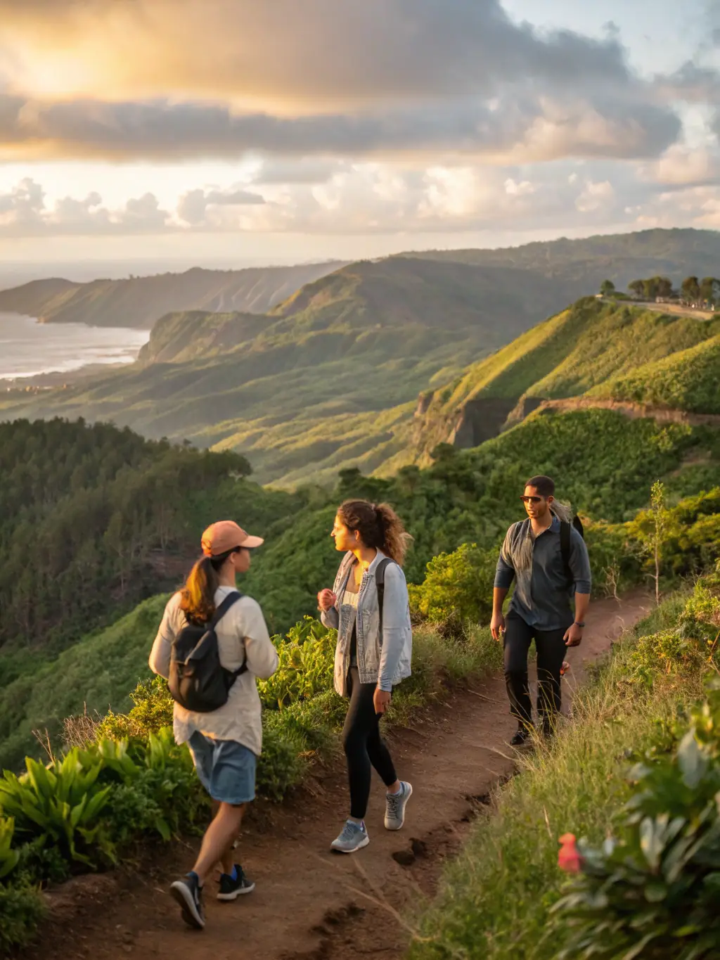 A picture of hikers navigating a well-maintained trail through the Sainte-Victoire mountain range, near Aix-en-Provence, France, highlighting A.R.P.F.'s commitment to exploring the PACA region.